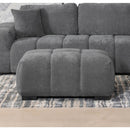  Coaster Furniture Octavia 509968 Upholstered Rectangular Ottoman - Charcoal Grey IMAGE 6