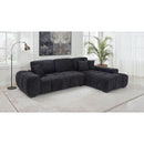  Coaster Furniture Octavia 511061 Upholstered Sectional Chaise Sofa - Black IMAGE 4