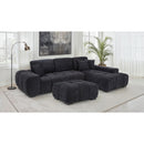  Coaster Furniture Octavia 511061 Upholstered Sectional Chaise Sofa - Black IMAGE 9