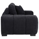  Coaster Furniture Octavia 511063 Upholstered Track Arm Accent Chair - Black IMAGE 5