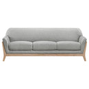  Coaster Furniture Vaughn 511071 Fabric Upholstered Flared Arm Sofa - Grey IMAGE 7