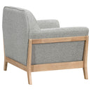  Coaster Furniture Vaughn 511073 Fabric Upholstered Flared Arm Accent Chair - Grey IMAGE 1