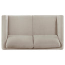  Coaster Furniture Islington 511102 Fabric Upholstered Panel Arm Loveseat - Taupe IMAGE 7