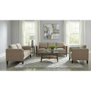  Coaster Furniture Islington 511102 Fabric Upholstered Panel Arm Loveseat - Taupe IMAGE 9