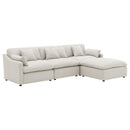  Coaster Furniture Hobson 551451-SETB 4-piece Upholstered Modular Sectional Sofa - Ivory IMAGE 5