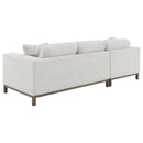  Coaster Furniture Geneva 551777 Boucle Upholstered Sectional Chaise Sofa - Sand IMAGE 12