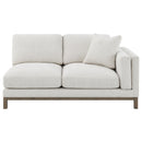  Coaster Furniture Geneva 551777 Boucle Upholstered Sectional Chaise Sofa - Sand IMAGE 6