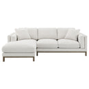  Coaster Furniture Geneva 551777 Boucle Upholstered Sectional Chaise Sofa - Sand IMAGE 7