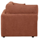  Coaster Furniture Elysia 551892 Chenille Upholstered Modular Corner Chair - Coral IMAGE 3