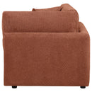  Coaster Furniture Elysia 551892 Chenille Upholstered Modular Corner Chair - Coral IMAGE 7