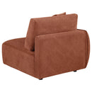  Coaster Furniture Elysia 551894LAF Chenille Upholstered Modular LAF Chair - Coral IMAGE 4