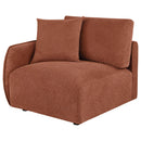  Coaster Furniture Elysia 551894LAF Chenille Upholstered Modular LAF Chair - Coral IMAGE 9