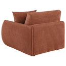  Coaster Furniture Elysia 551894RAF Chenille Upholstered Modular RAF Chair - Coral IMAGE 3