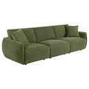  Coaster Furniture Elysia 551895-SOFA Chenille Upholstered Modular Lounge Sofa - Green IMAGE 1