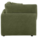  Coaster Furniture Elysia 551896 Chenille Upholstered Modular Corner Chair - Green IMAGE 4