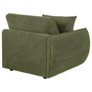  Coaster Furniture Elysia 551898LAF Chenille Upholstered Modular LAF Chair - Green IMAGE 5