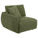  Coaster Furniture Elysia 551898LAF Chenille Upholstered Modular LAF Chair - Green IMAGE 8
