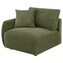  Coaster Furniture Elysia 551898LAF Chenille Upholstered Modular LAF Chair - Green IMAGE 9