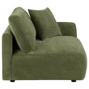  Coaster Furniture Elysia 551898RAF Chenille Upholstered Modular RAF Chair - Green IMAGE 2