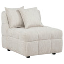  Coaster Furniture Amara 551911 Upholstered Armless Chair IMAGE 2