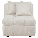  Coaster Furniture Amara 551911 Upholstered Armless Chair IMAGE 3