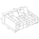 Coaster Furniture Amara 551914LAF Upholstered LAF Loveseat IMAGE 4