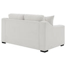  Coaster Furniture Ashlyn 552092 Fabric Upholstered Track Arm Loveseat - Sand IMAGE 10