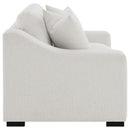  Coaster Furniture Ashlyn 552092 Fabric Upholstered Track Arm Loveseat - Sand IMAGE 12
