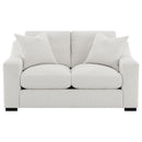  Coaster Furniture Ashlyn 552092 Fabric Upholstered Track Arm Loveseat - Sand IMAGE 9