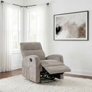  Coaster Furniture Hamilton 603373 Chenille Upholstered Manual Glider Recliner - Sand IMAGE 11