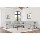  Coaster Furniture Collins 609560P-SET 6-piece Modular Power Reclining Sectional - Grey IMAGE 2
