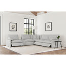  Coaster Furniture Collins 609560P-SET 6-piece Modular Power Reclining Sectional - Grey IMAGE 5
