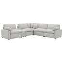  Coaster Furniture Collins 609560P-SET 6-piece Modular Power Reclining Sectional - Grey IMAGE 7