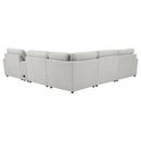  Coaster Furniture Collins 609560P-SET 6-piece Modular Power Reclining Sectional - Grey IMAGE 8