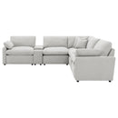  Coaster Furniture Collins 609560P-SETA 7-piece Modular Power Reclining Sectional - Grey IMAGE 1