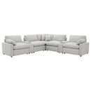  Coaster Furniture Collins 609560P-SETA 7-piece Modular Power Reclining Sectional - Grey IMAGE 2