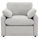  Coaster Furniture Collins 609563P Upholstered Power Recliner Chair - Grey IMAGE 13