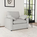  Coaster Furniture Collins 609563P Upholstered Power Recliner Chair - Grey IMAGE 4