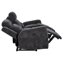  Coaster Furniture Kennett 610154P Chenille Upholstered Power Reclining Sofa - Dark Grey IMAGE 11