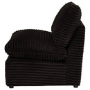  Coaster Furniture Collins 610350AC Modular Armless Chair - Chocolate Brown IMAGE 6