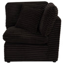  Coaster Furniture Collins 610350CRN Modular Corner Chair - Chocolate Brown IMAGE 5