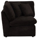 Coaster Furniture Collins 610350CRN Modular Corner Chair - Chocolate Brown IMAGE 6