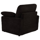  Coaster Furniture Collins 610353P Upholstered Power Recliner Chair - Chocolate Brown IMAGE 12