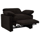  Coaster Furniture Collins 610353P Upholstered Power Recliner Chair - Chocolate Brown IMAGE 13