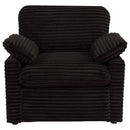  Coaster Furniture Collins 610353P Upholstered Power Recliner Chair - Chocolate Brown IMAGE 3