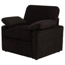  Coaster Furniture Collins 610353P Upholstered Power Recliner Chair - Chocolate Brown IMAGE 6