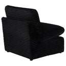  Coaster Furniture Collins 610360AC Modular Armless Chair - Black IMAGE 2