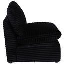  Coaster Furniture Collins 610360AC Modular Armless Chair - Black IMAGE 4