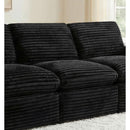  Coaster Furniture Collins 610360AC Modular Armless Chair - Black IMAGE 6