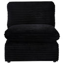  Coaster Furniture Collins 610360AC Modular Armless Chair - Black IMAGE 8